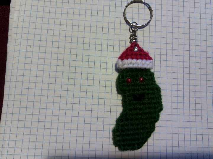 Pickle  and 3D Cowboy Keychains and a Scarecrow