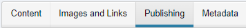 publishing tab